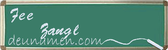 Fee Zangl Visitenkarte